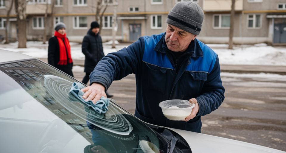 Неожиданный метод улучшения видимости: как сода помогает бороться с дождем на дороге