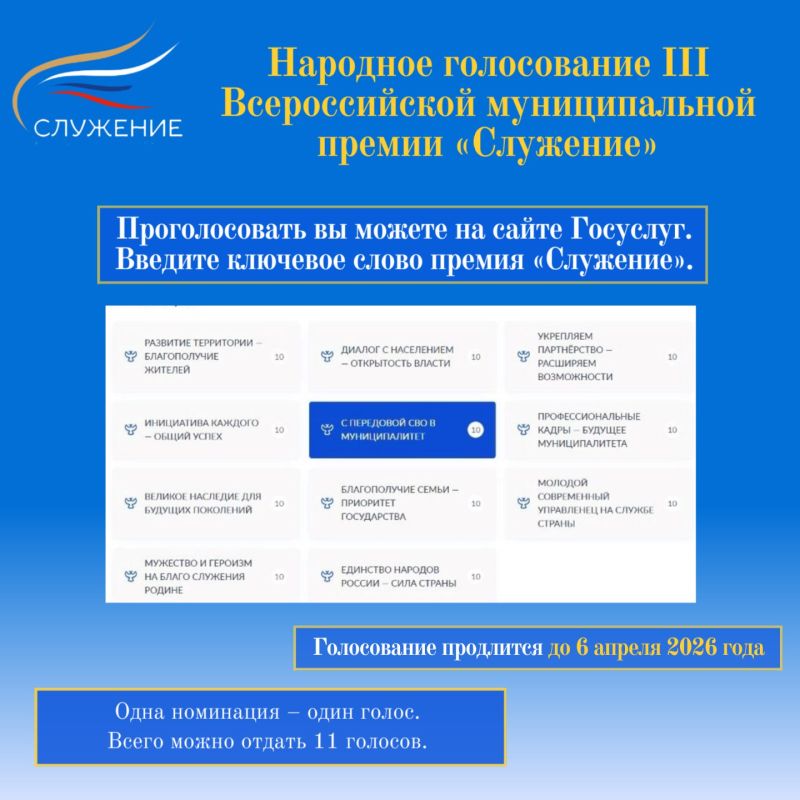 Проект из Ракитянского округа – в финале всероссийской премии «Служение»!