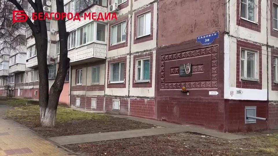 В Белгороде восстановили мемориальную доску, посвящённую участнику СВО Дмитрию Василенко