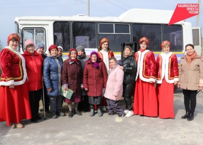 Передвижной многофункциональный культурный центр посетил село Борисово Валуйского округа