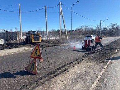 В Белгородском округе продолжается ямочный ремонт дорожного покрытия