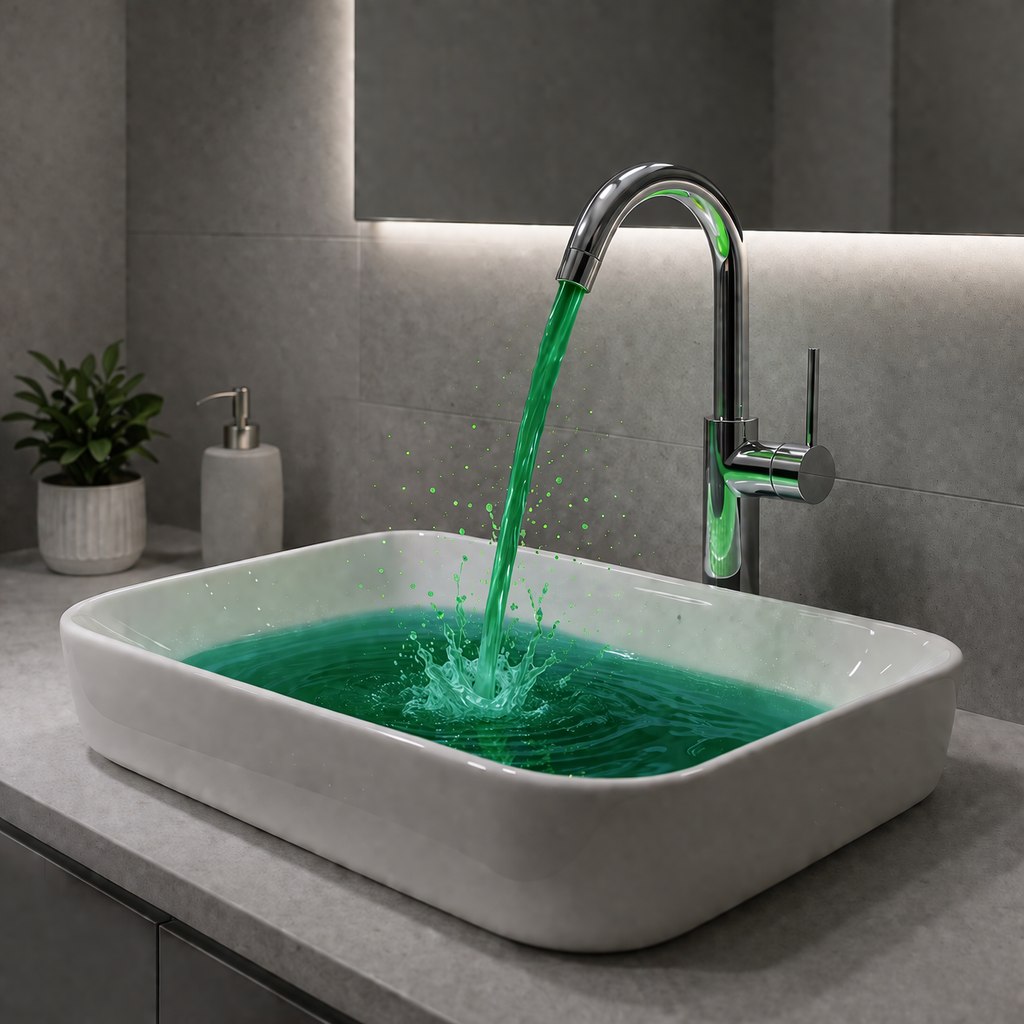 Из кранов белгородцев польётся зелёная вода