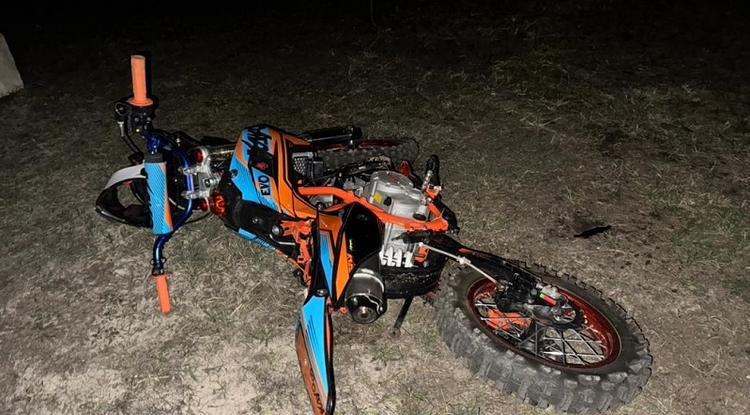 17-летний белгородец попал в аварию на кроссовом мотоцикле