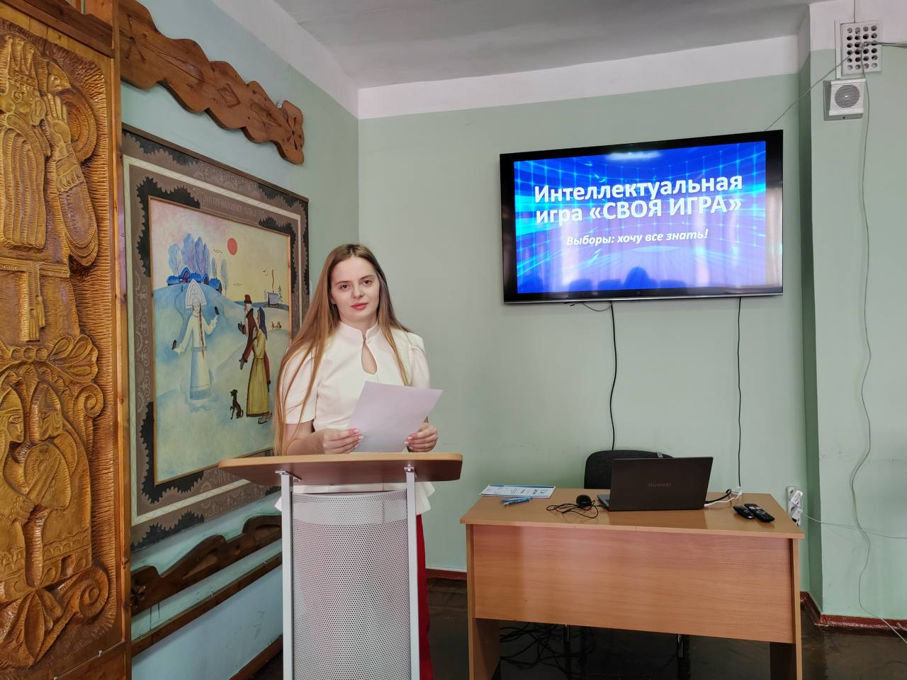 Выборы: хочу всё знать!. 30 марта в Белгородском Дворце детского творчества состоялась интеллектуальная игра «СВОЯ ИГРА», организованная председателем Молодёжной избирательной комиссии Белгородской области Есенией Шепель и...