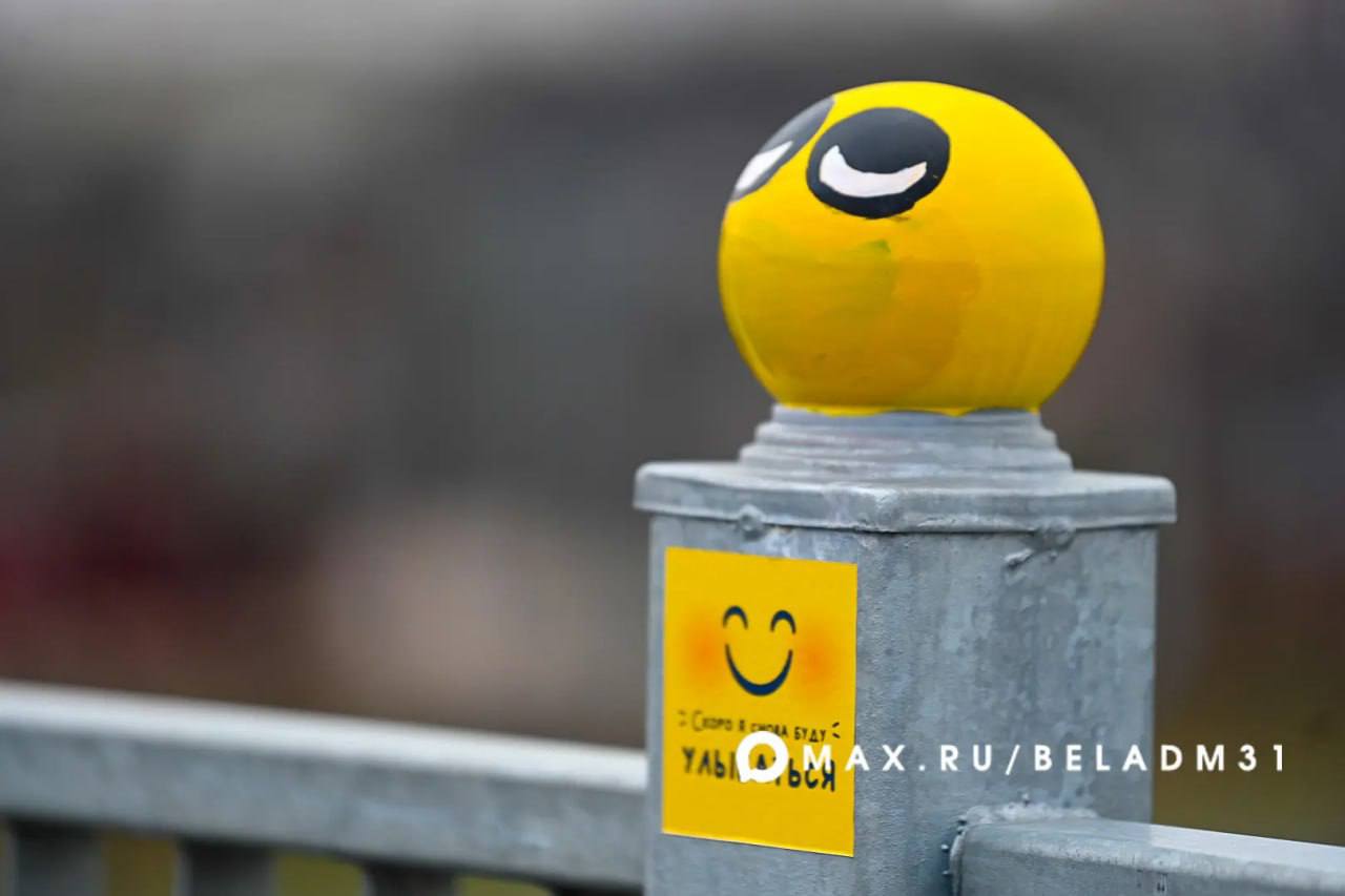 Неизвестные испортили смайлики на «Мосту улыбок» в Белгороде Неизвестные испортили смайлики на «Мосту улыбок» в Белгороде
