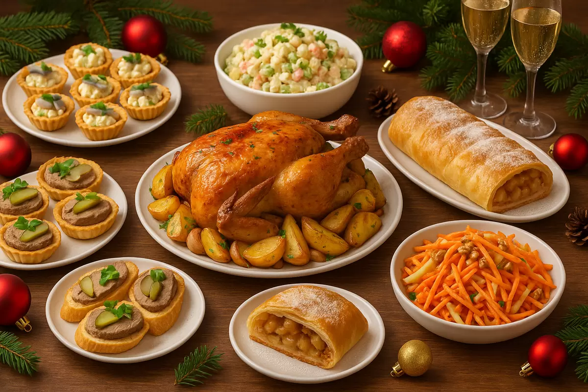 Экономичный новогодний стол: как удивить за 2000 рублей?