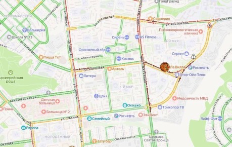 Пробки сковали Харгору после отключения светофоров