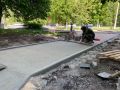 В Белгороде продолжается благоустройство пешеходной зоны на проспекте Ватутина