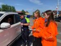 Ракитянские волонтёры вместе с сотрудниками Госавтоинспекции провели акцию, направленную на повышение безопасности на наших дорогах