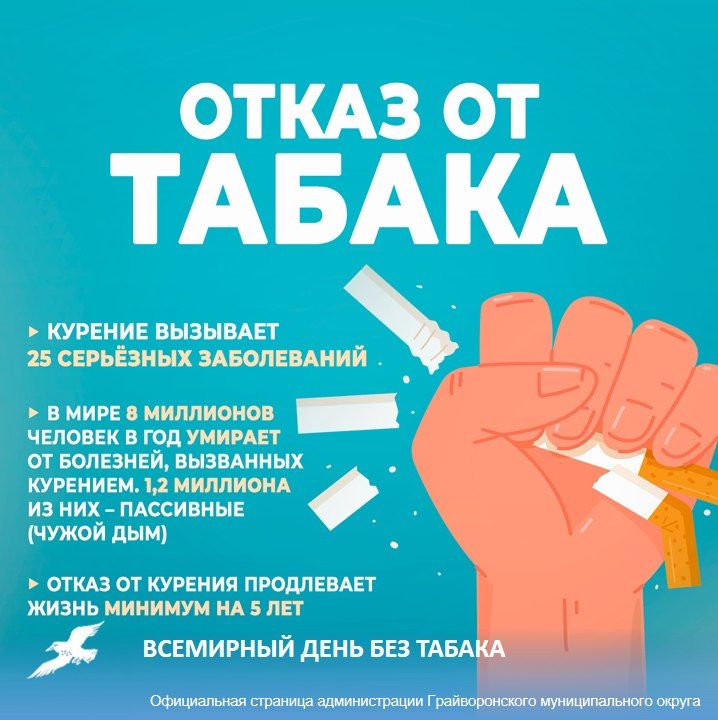 31 мая — Всемирный день без табака