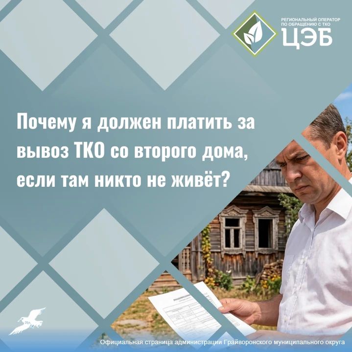 Почему нужно платить за вывоз ТКО со второго дома, если там никто не живёт?