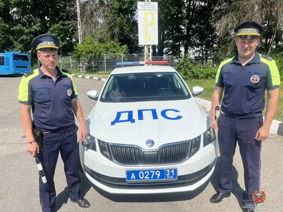 Белгородские автоинспекторы сопроводили автомобиль с ребенком в больницу
