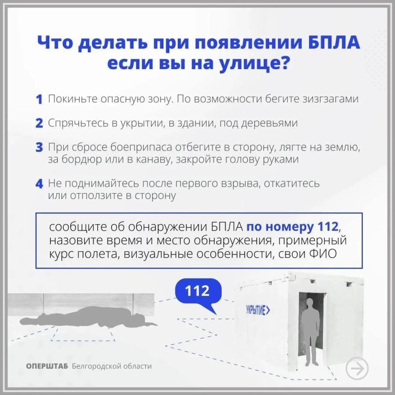 Правила поведения при обнаружении БПЛА! Правила поведения при обнаружении БПЛА!