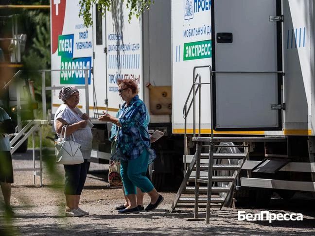«Поезд здоровья» начал работать в корочанском селе Яблоново