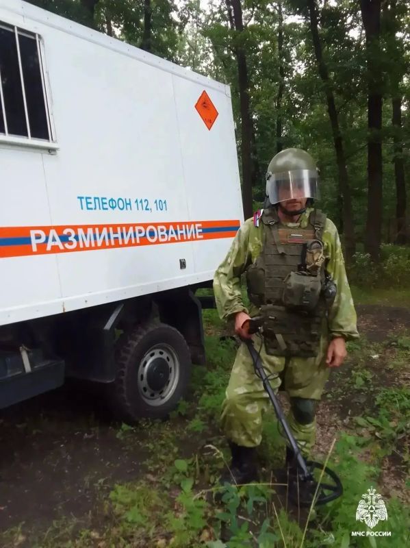 Авиабомбу и три снаряда обезвредили взрывотехники МЧС