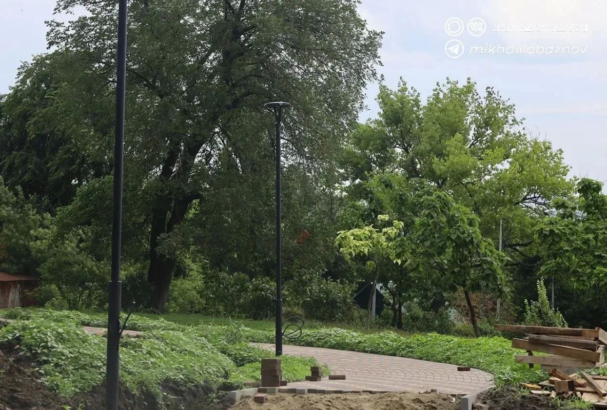 Благоустройство парка Воинской Славы продолжается