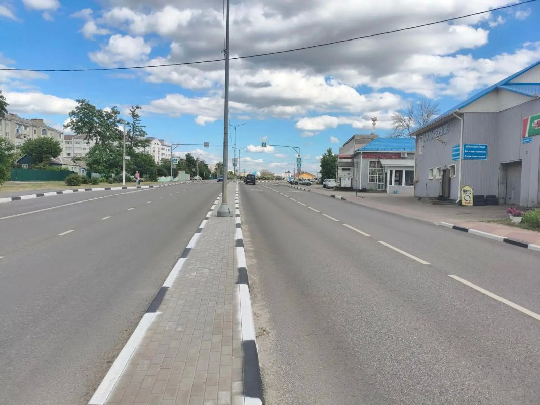 Завершен ремонт дороги в Разумном Завершен ремонт дороги в Разумном