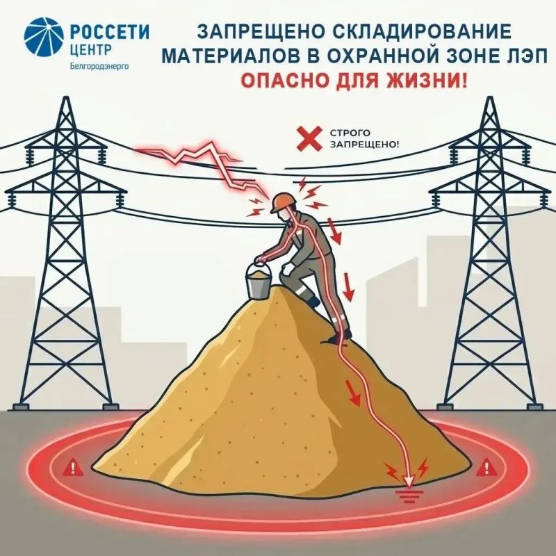 Белгородцев предупредили об опасности работ вблизи энергообъектов Белгородцев предупредили об опасности работ вблизи энергообъектов