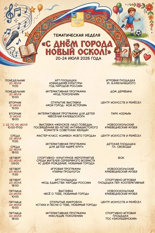 Родной Новый Оскол: 379 славных лет истории и традиций!