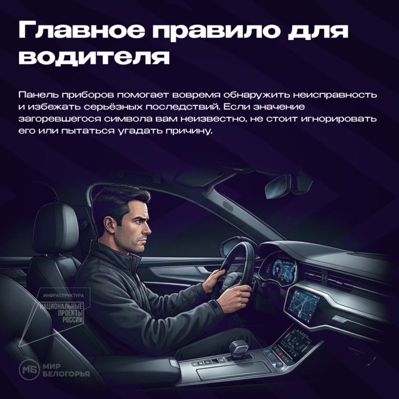 Обозначение значков и символов на панели приборов автомобиля Обозначение значков и символов на панели приборов автомобиля