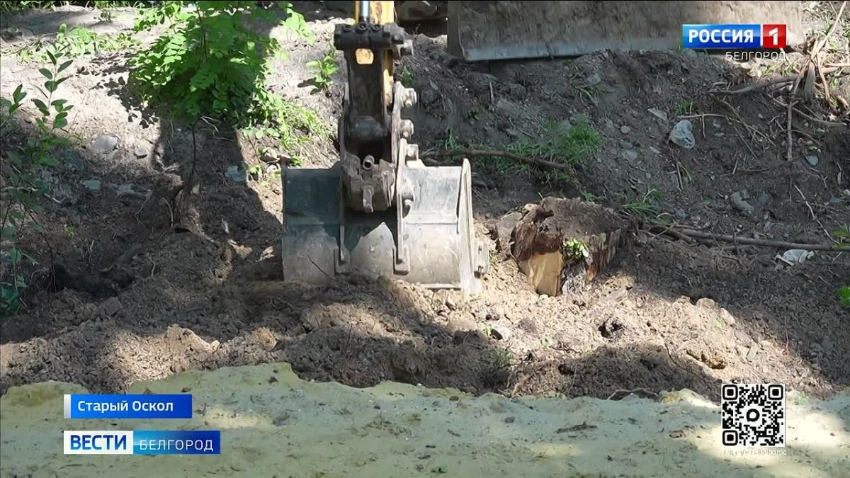 Завершить благоустройство набережной в Старом Осколе вдоль реки Осколец строители обещают уже ко Дню города