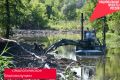 В Красногвардейском округе продолжается очистка реки Тихая Сосна