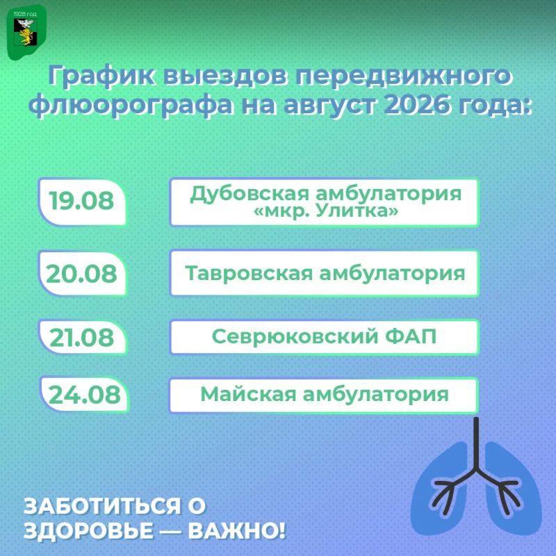 Татьяна Круглякова: Мобильный флюорограф продолжает работу в Белгородском муниципальном округе Татьяна Круглякова: Мобильный флюорограф продолжает работу в Белгородском муниципальном округе