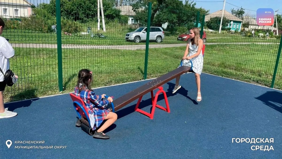 Комфортная среда для детей: в двух округах области открыли новые площадки Комфортная среда для детей: в двух округах области открыли новые площадки