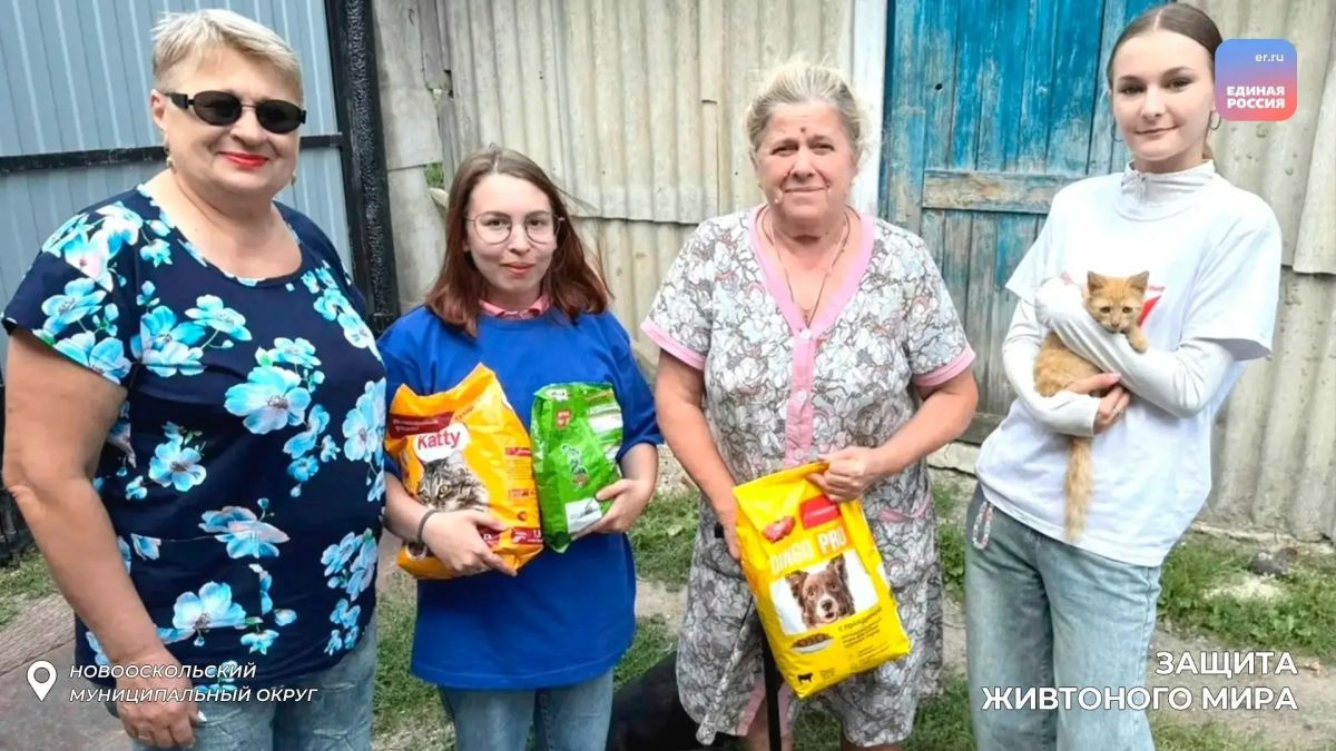 Забота о братьях меньших: Новооскольские активисты передали корм для бездомных животных Забота о братьях меньших: Новооскольские активисты передали корм для бездомных животных