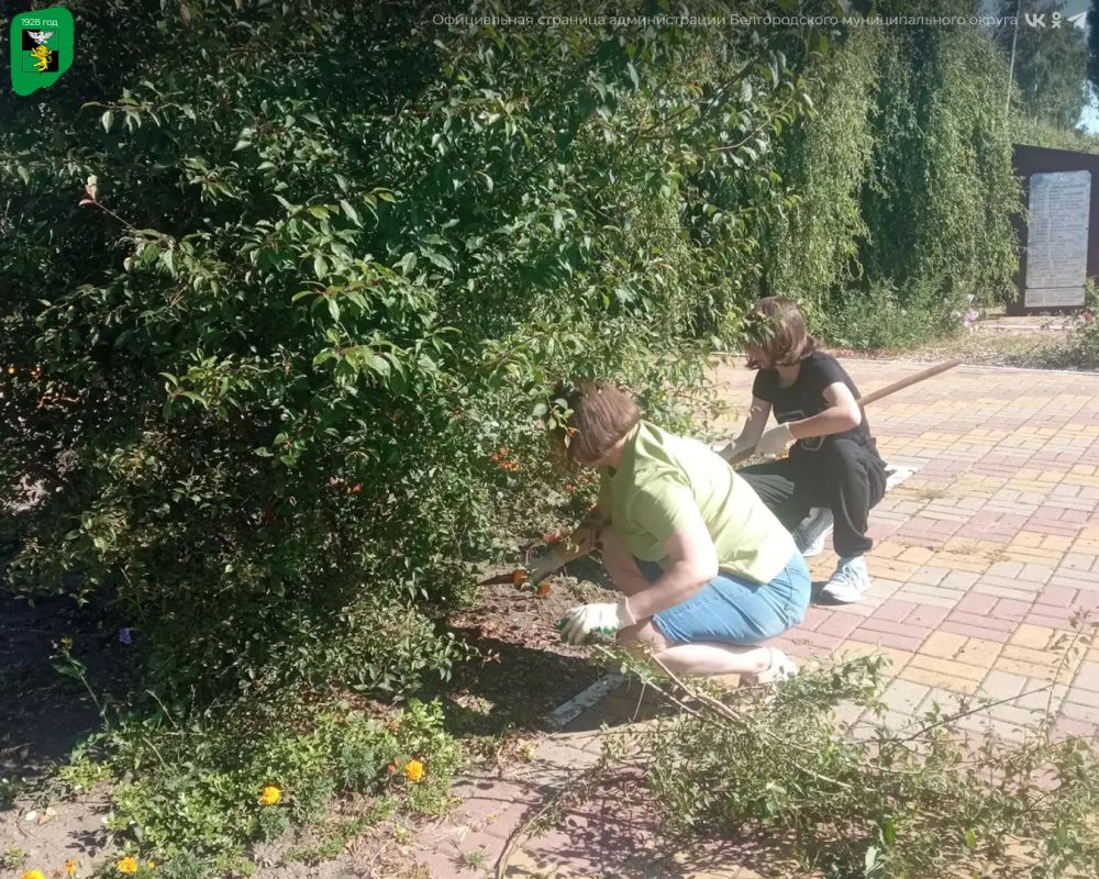 Активисты из Беловской школы привели в порядок памятное место Активисты из Беловской школы привели в порядок памятное место