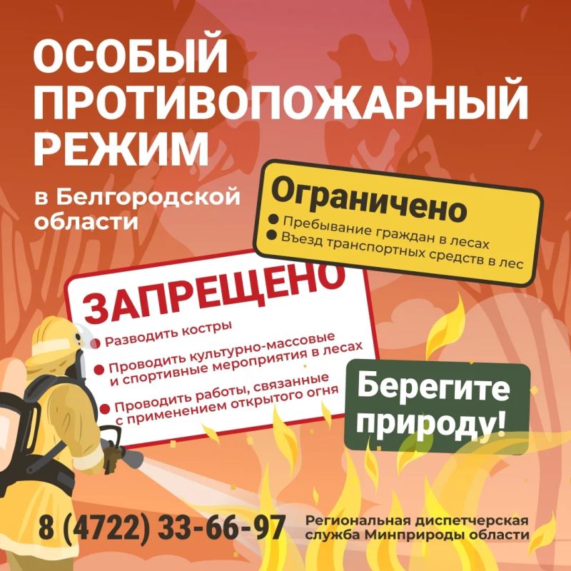 Уважаемые старооскольцы!. В целях усиления пожарной безопасности в летний период с 22 по 27 августа в Старооскольском городском округе действует особый противопожарный режим