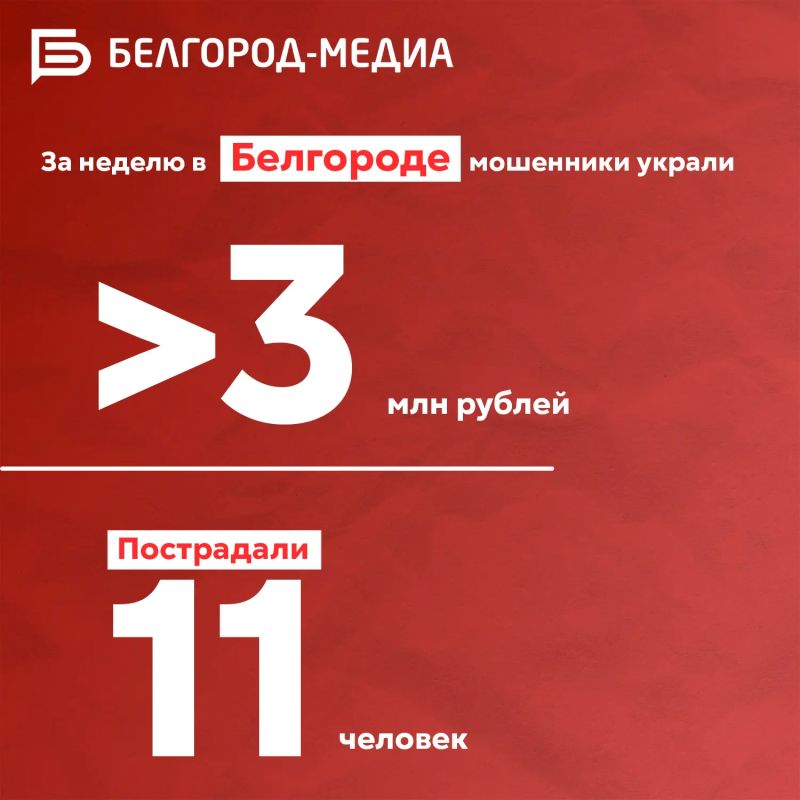 За неделю в Белгороде от действий мошенников пострадали 11 человек