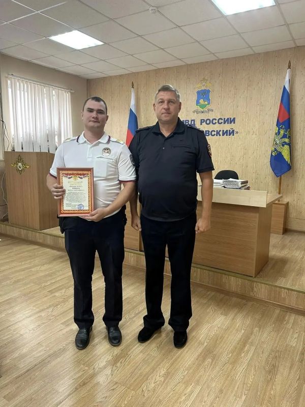 Владимир Переверзев: 2 сентября в системе Министерства внутренних дел России отмечается значимая дата — 103-я годовщина со дня образования патрульно-постовой службы Владимир Переверзев: 2 сентября в системе Министерства внутренних дел России отмечается значимая дата — 103-я годовщина со дня образования патрульно-постовой службы