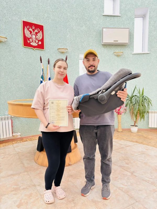 18 сентября молодая семья Кожановых зарегистрировала своего первенца