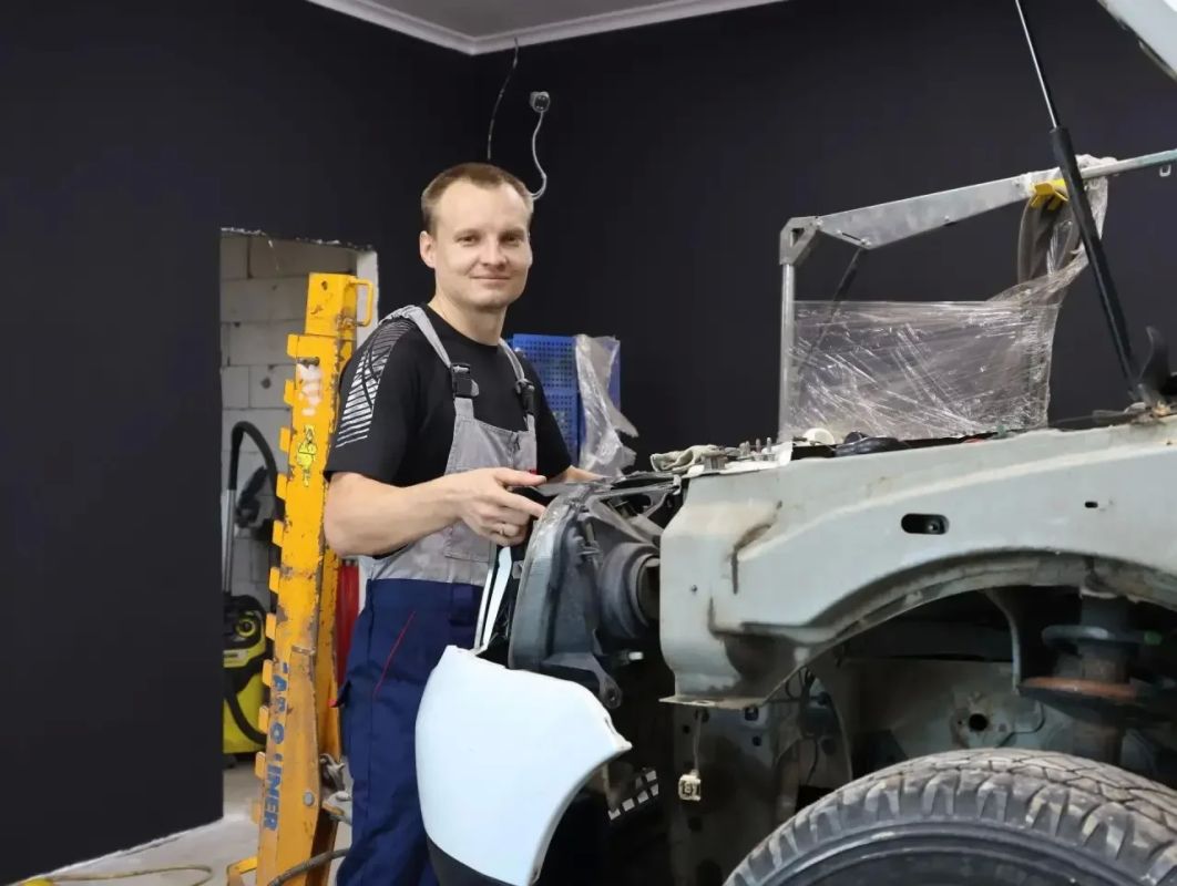 Ветеран СВО из Валуек открыл сервис кузовного ремонта автомобилей