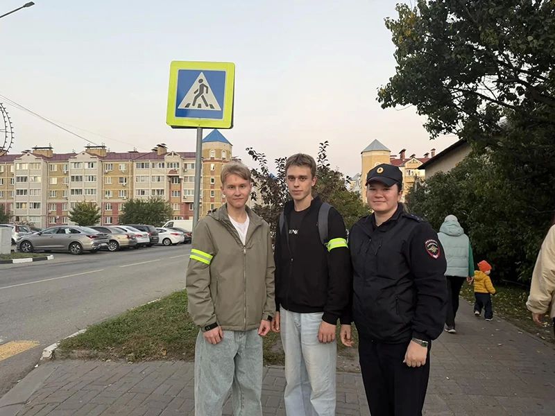 В Белгородском округе полицейские напомнили юным участникам дорожного движения правила безопасности