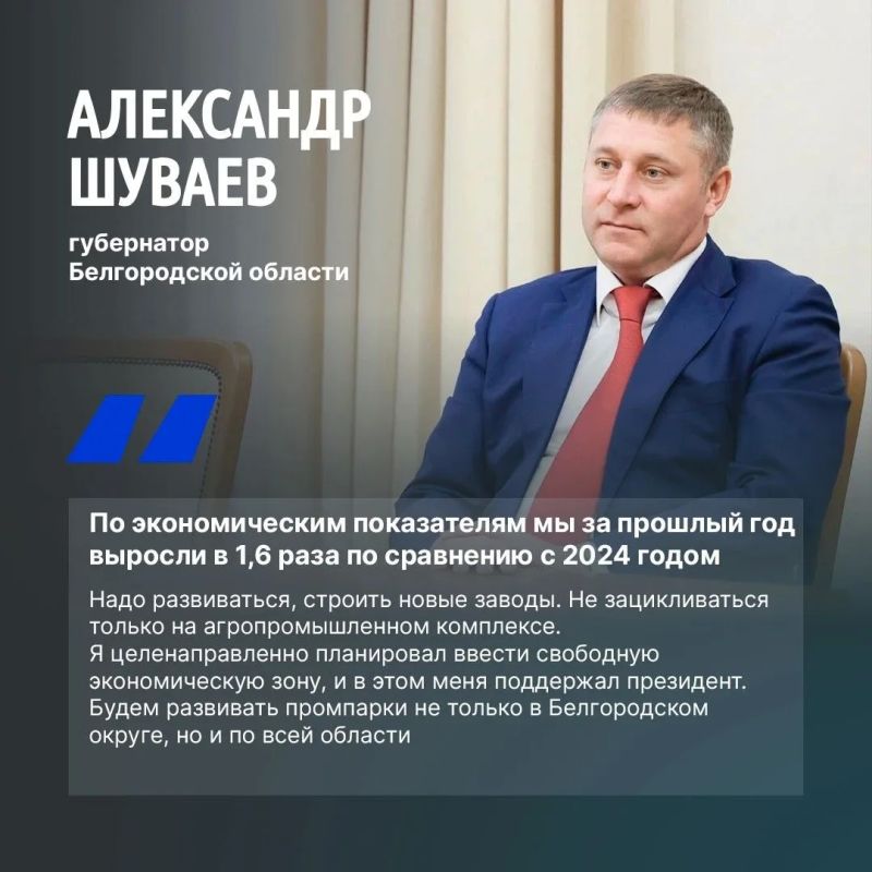 Александр Шуваев: «Экономическое развитие должно продолжаться»