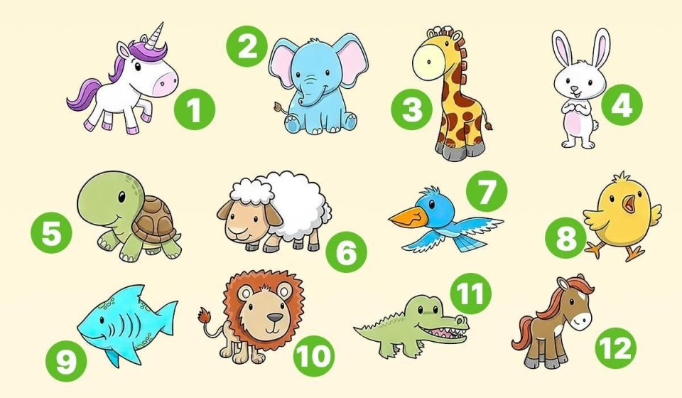 Психологический тест: выберите свое животное