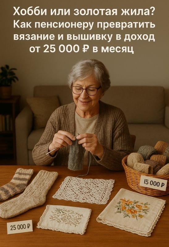 Как пенсионеры превращают рукоделие в источник дохода: секреты успеха