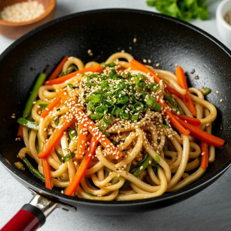 Простое и вкусное сочетание: куриные крылышки с лапшой удон